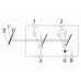 444137 - Off-on+on (collective) 24V mode C illuminated D.P. switch body. (1pc)